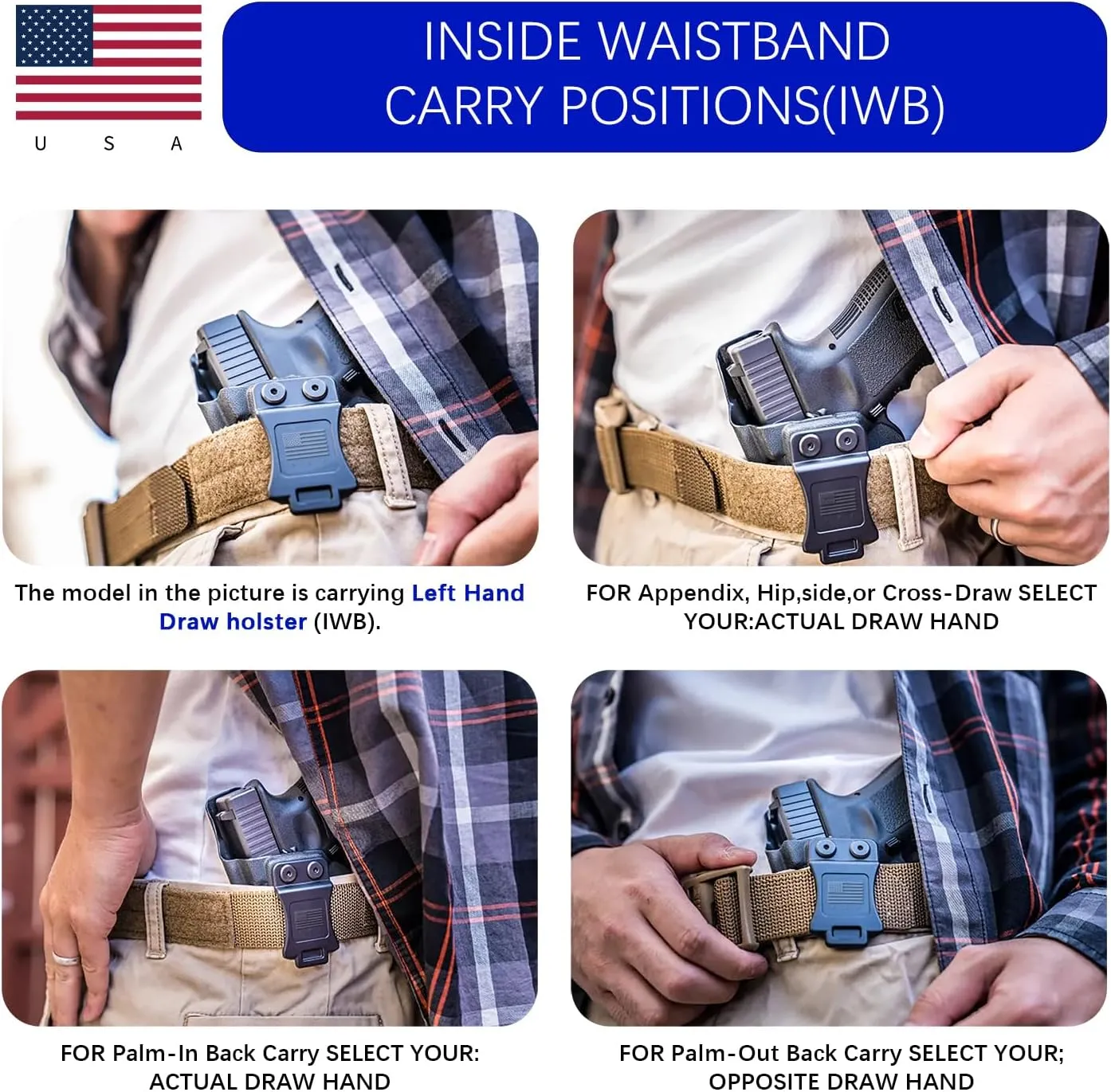 P365 Holster IWB Kydex Fit: Sig Sauer P365, P365 SAS & P365X Pistol – Inside Waistband Concealed Carry – Adjustable Cant & 'Posi-Click' Retention – Trigger Guard - No Wear or Jitter - USA Made