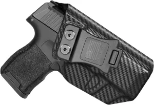 P365 Holster IWB Kydex Fit: Sig Sauer P365, P365 SAS & P365X Pistol – Inside Waistband Concealed Carry – Adjustable Cant & 'Posi-Click' Retention – Trigger Guard - No Wear or Jitter - USA Made