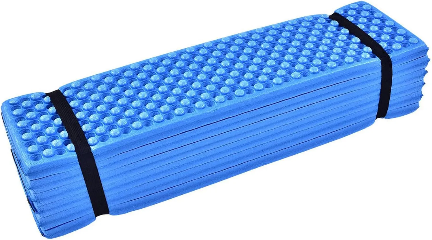 PerGar Folding Outdoor Hiking Mountaineering Camping Mat, Comfortable Outdoor Xpe Material Foam Camping Mat, Soft and Comfortable Egg Lattice Foam Sleeping Pad (Blue)