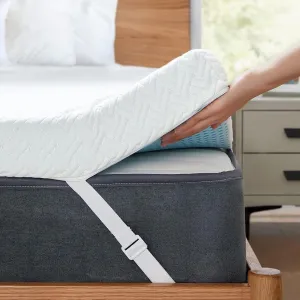 PERLECARE Twin XL Mattress Topper - 3 Inch Cooling Memory Foam Mattress Pad for Back Pain,Bed Topper with Bamboo Cover,Removable & Washable & Non-Slip,CertiPUR-US & Oeko-Tex Certified