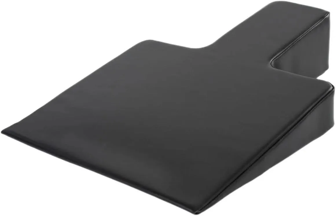 Pilates Edge, Large Upholstered Wedge for Pilates Refromer, Build Strength and Stability, Pilates Equipment for Home and Studio Use,Black