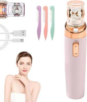 Pluzy Epil Pro 3.0 Women Face Epilator,Pluzy Facial Hair Removal for Women Face,Hand, Legs,Pending Painless Women's Shaver Kit,Easy to Use at Home Effortless Smooth Skin Anywhere (Pink)