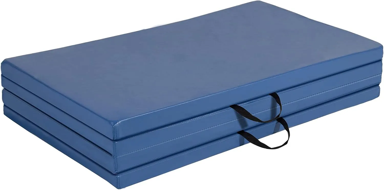 Polar Aurora 4'x10'x2 Thick Folding Gymnastics Exercise Mat Aerobics Stretching Yoga Mats