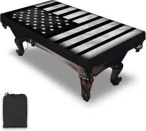 Pool Table Cover, Waterproof & Dustproof Outdoor/Indoor Polyester Taffeta Cloth Table Cover，Billiard Pool Table Cover Scratch-Resistant (8ft)