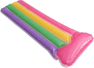 POPETPOP 1pc Rainbow Creative Floating Swimming Board for Boys and Girls PVC Inflatable Surfboard Swimming Pool Toy for Summer Fun Lightweight and Easy to Carry Promotes Parent Interaction