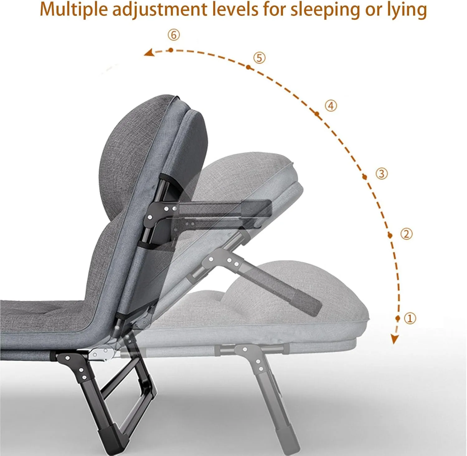 Portable Camping Cot, Camping Cot for Adults,Folding Cot for Outdoor Camping/Office, with Thick Memory Foam Mattress for Spare Bedroom & Office 450LBS Max Load Home Nap