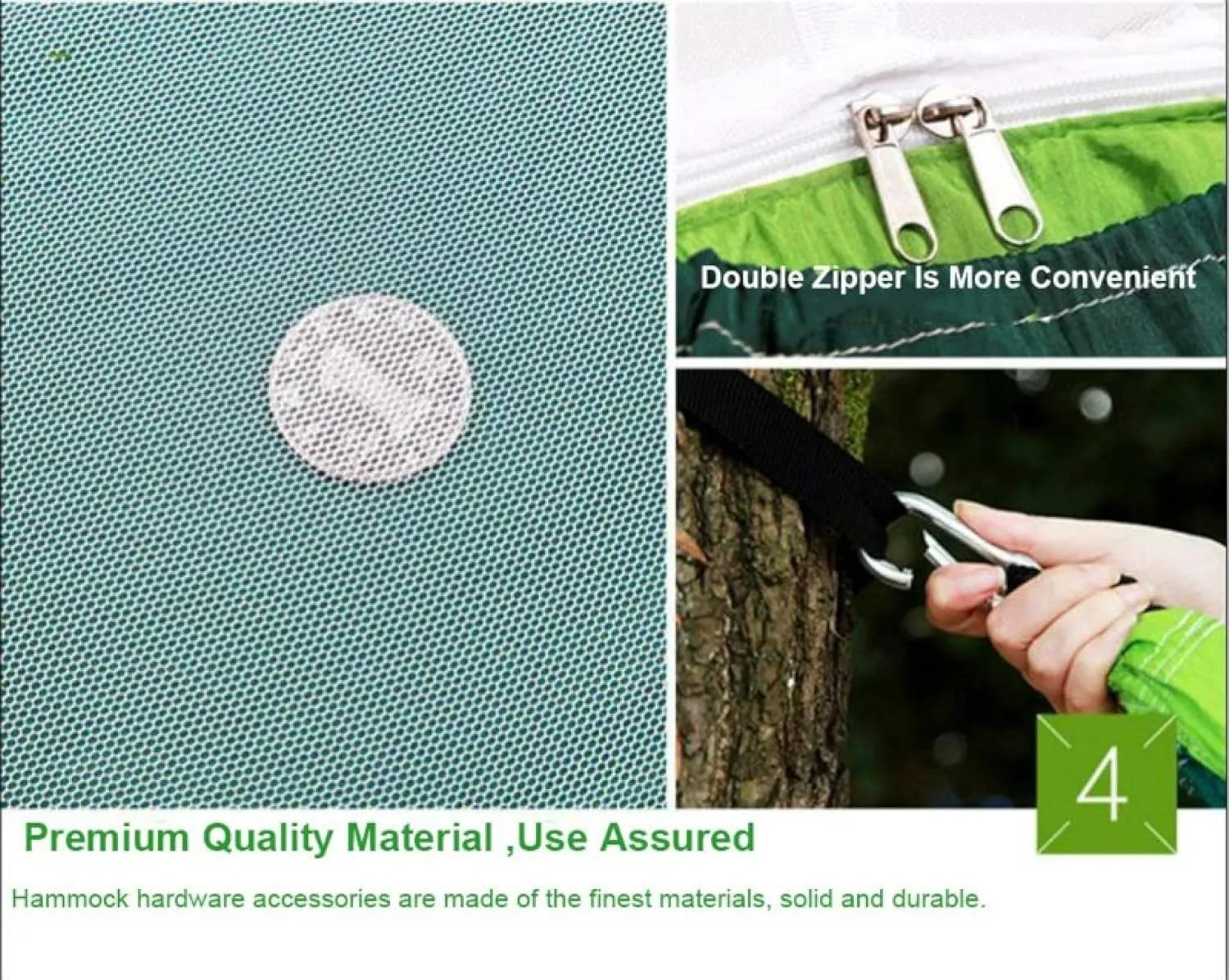 Portable Camping Hammock Lightweight and Tent Awning Rain Fly Tarp Waterproof Mosquito Net Hammock Canopy 210T Nylon Hammocks Blackandlightblue