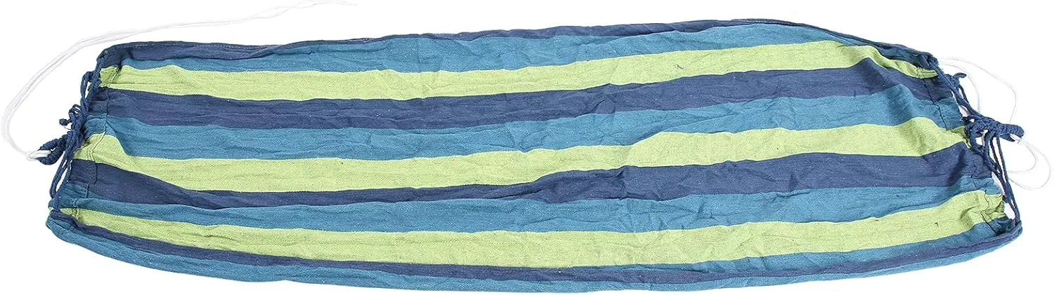 Portable Camping Hammock, Travel Hammocks High Strength Indoor Outdoor Lightweight, Tightly Woven Canvas, for Easy Installation (Blue)