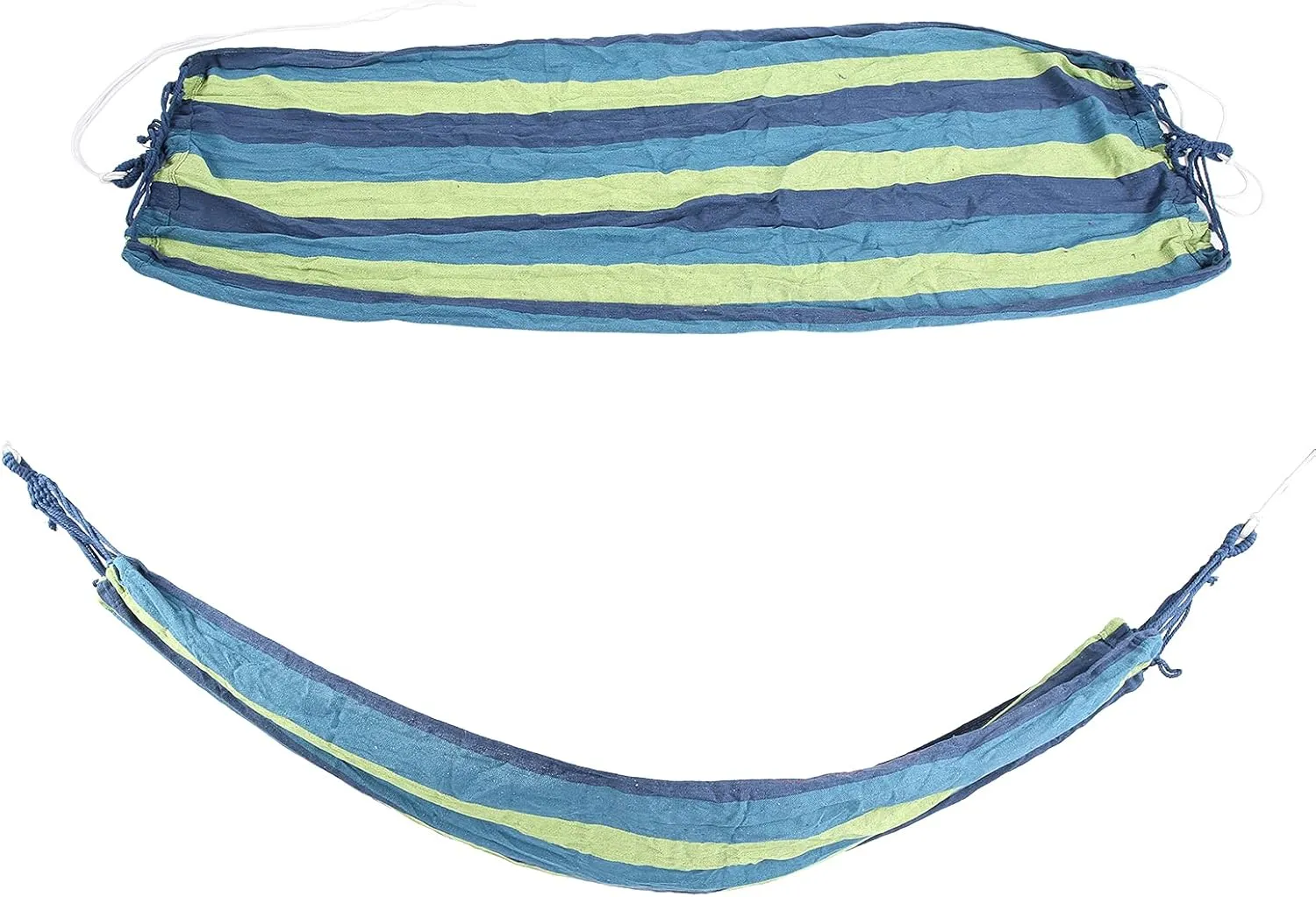 Portable Camping Hammock, Travel Hammocks High Strength Indoor Outdoor Lightweight, Tightly Woven Canvas, for Easy Installation (Blue)