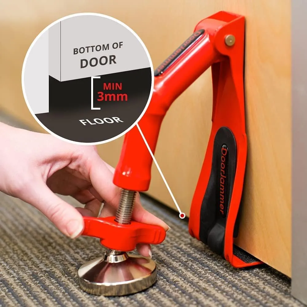 Portable Door Lock Brace for Home Security and Personal Protection (DJ4LD – Lockdown (XL Edition)) 2PACK