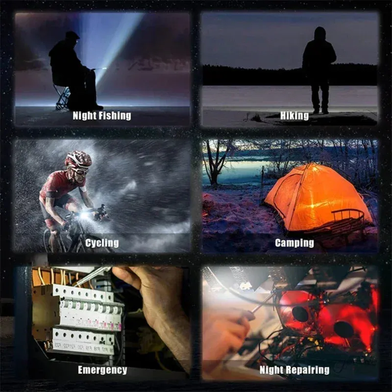 Portable Keychain Light Mini Multifunctional Camping Flashlight USB Rechargeable Work LED Bright COB Pocket Clip Lantern 1-10Pcs