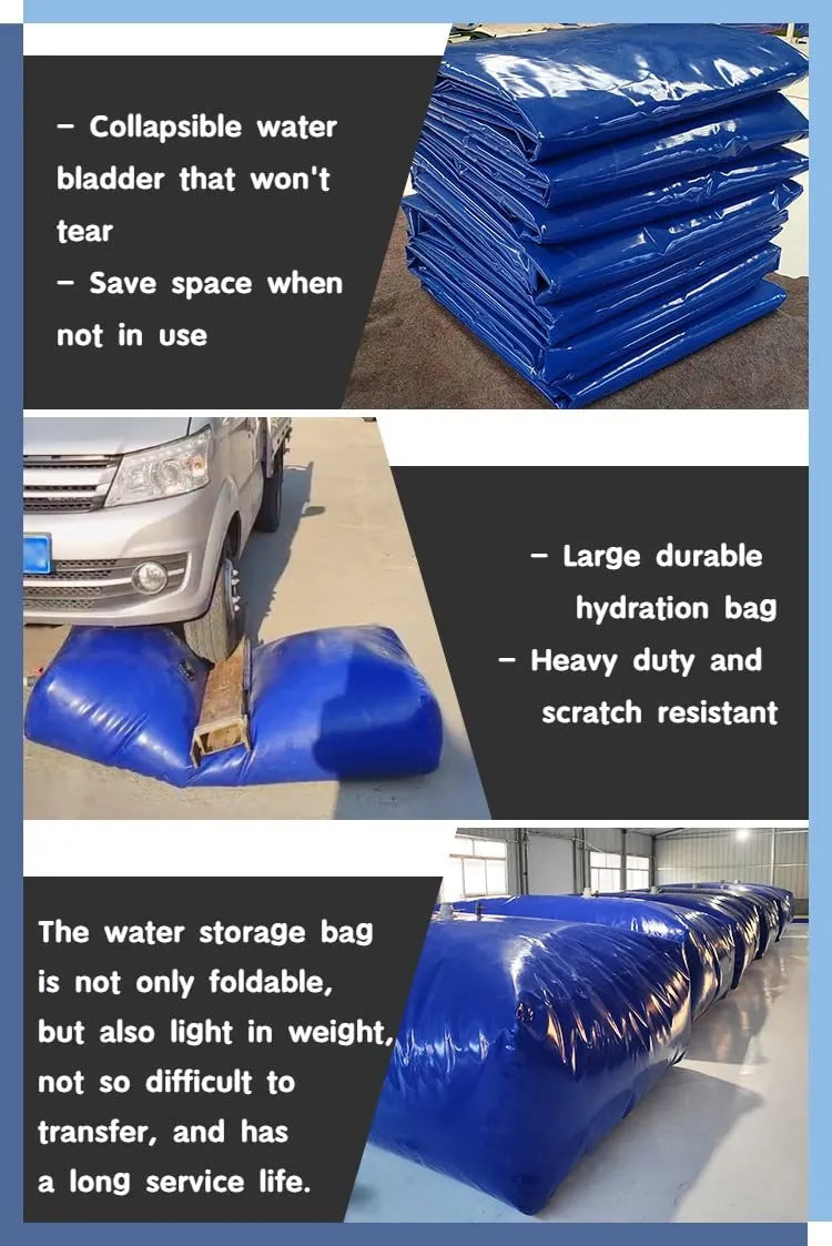 Portable Water Tank - Large Capacity Water Storage Bladder for Agricultural and Outdoor Use(9000L/2377gallon/4.5x2x1 M)