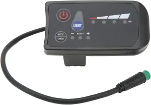 Power Display Meter, Electric Bike Waterproof Interface ABS Housing LED Display Panel, 5 Pin Multi-Functions Display Device for Cycling(48V)