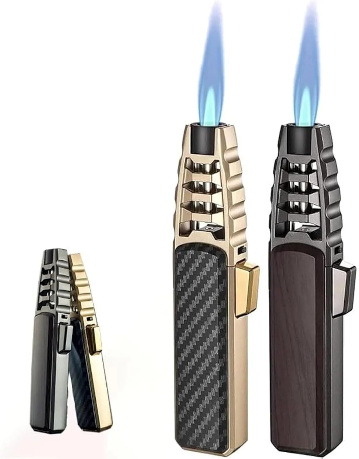 Powerful Adjustable Flame Dual-Arc Torch Lighter, Waterproof and Windproof，Fire Blaze Lighter Electric Electric Lighter, Fire Blaze Lighter(Wood)