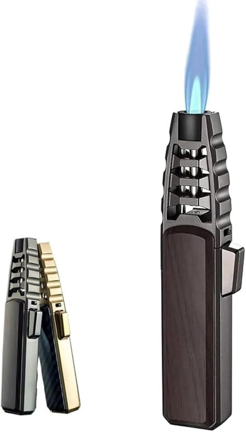 Powerful Adjustable Flame Dual-Arc Torch Lighter, Waterproof and Windproof，Fire Blaze Lighter Electric Electric Lighter, Fire Blaze Lighter(Wood)