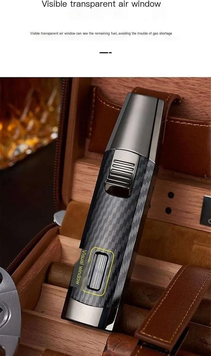 Powerful Adjustable Jet Blue Flame Dual-Arc Torch Lighter, Waterproof and Windproof for Candles, Outdo Electric Lighter, Bright Fire Lighter(Gold 2)