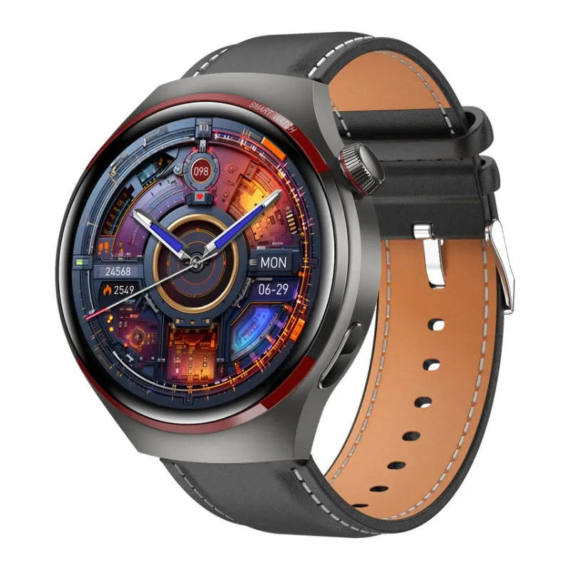 Premium Smartwatch for Men – 1.53'' AMOLED HD Screen, GPS, NFC, Bluetooth Calling, IP68 Waterproof, Heart Rate & Blood Pressure Monitoring, AI Voice Assistant, Sports & Fitness Tracker, 2024