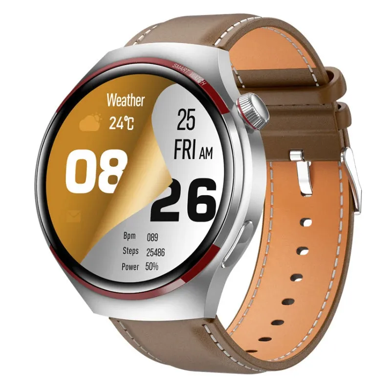 Premium Smartwatch for Men – 1.53'' AMOLED HD Screen, GPS, NFC, Bluetooth Calling, IP68 Waterproof, Heart Rate & Blood Pressure Monitoring, AI Voice Assistant, Sports & Fitness Tracker, 2024