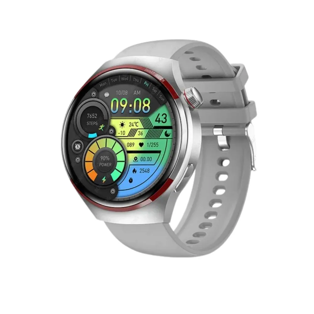 Premium Smartwatch for Men – 1.53'' AMOLED HD Screen, GPS, NFC, Bluetooth Calling, IP68 Waterproof, Heart Rate & Blood Pressure Monitoring, AI Voice Assistant, Sports & Fitness Tracker, 2024