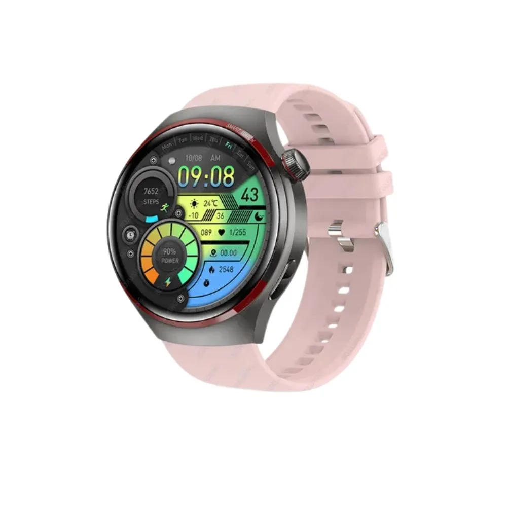 Premium Smartwatch for Men – 1.53'' AMOLED HD Screen, GPS, NFC, Bluetooth Calling, IP68 Waterproof, Heart Rate & Blood Pressure Monitoring, AI Voice Assistant, Sports & Fitness Tracker, 2024