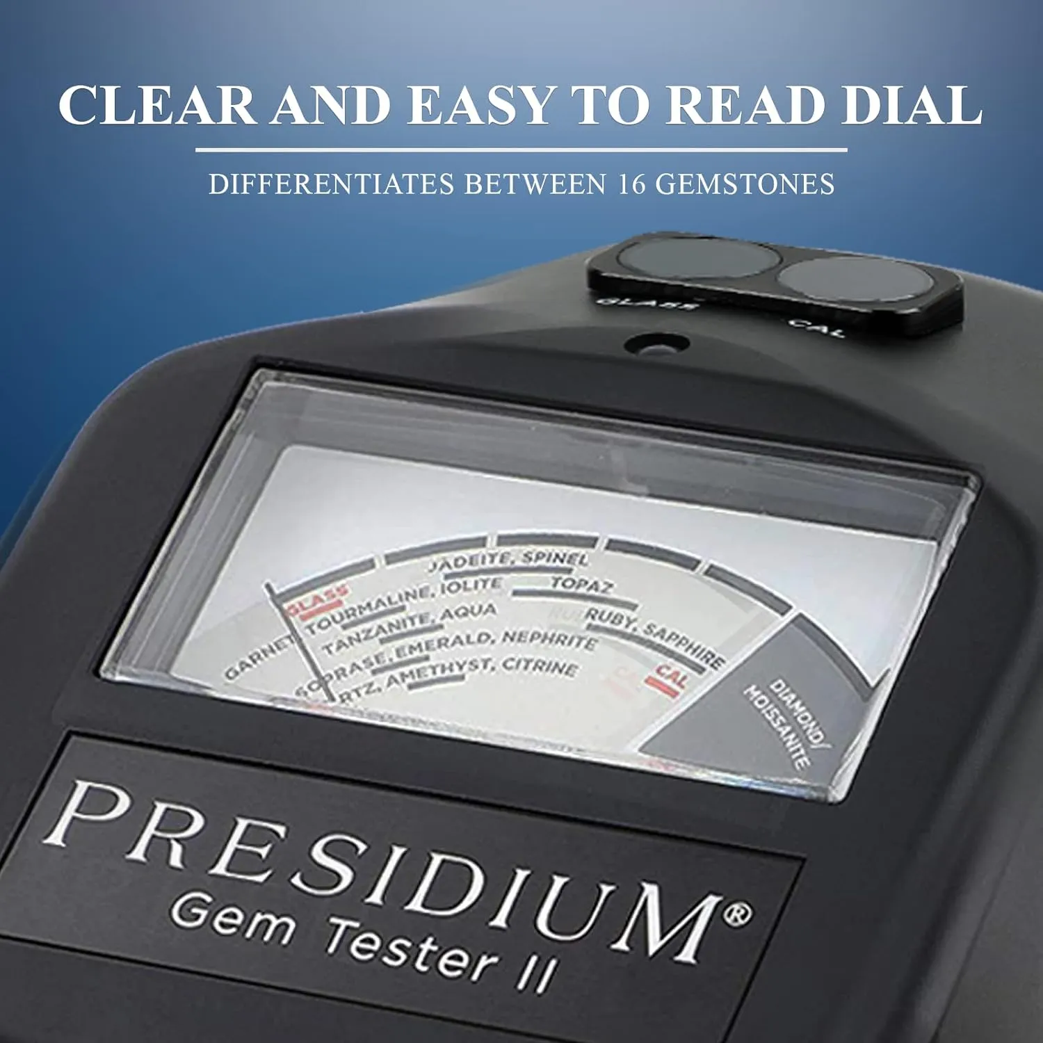 Presidium Instruments Gem Tester II (PGT II) with Assisted Thermal Calibration (ATC) for Identifying Diamonds/Moissanites and Common Colored Gemstones