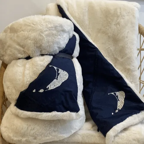 Pretty Rugged Gear Nantucket on White Outdoor Blanket