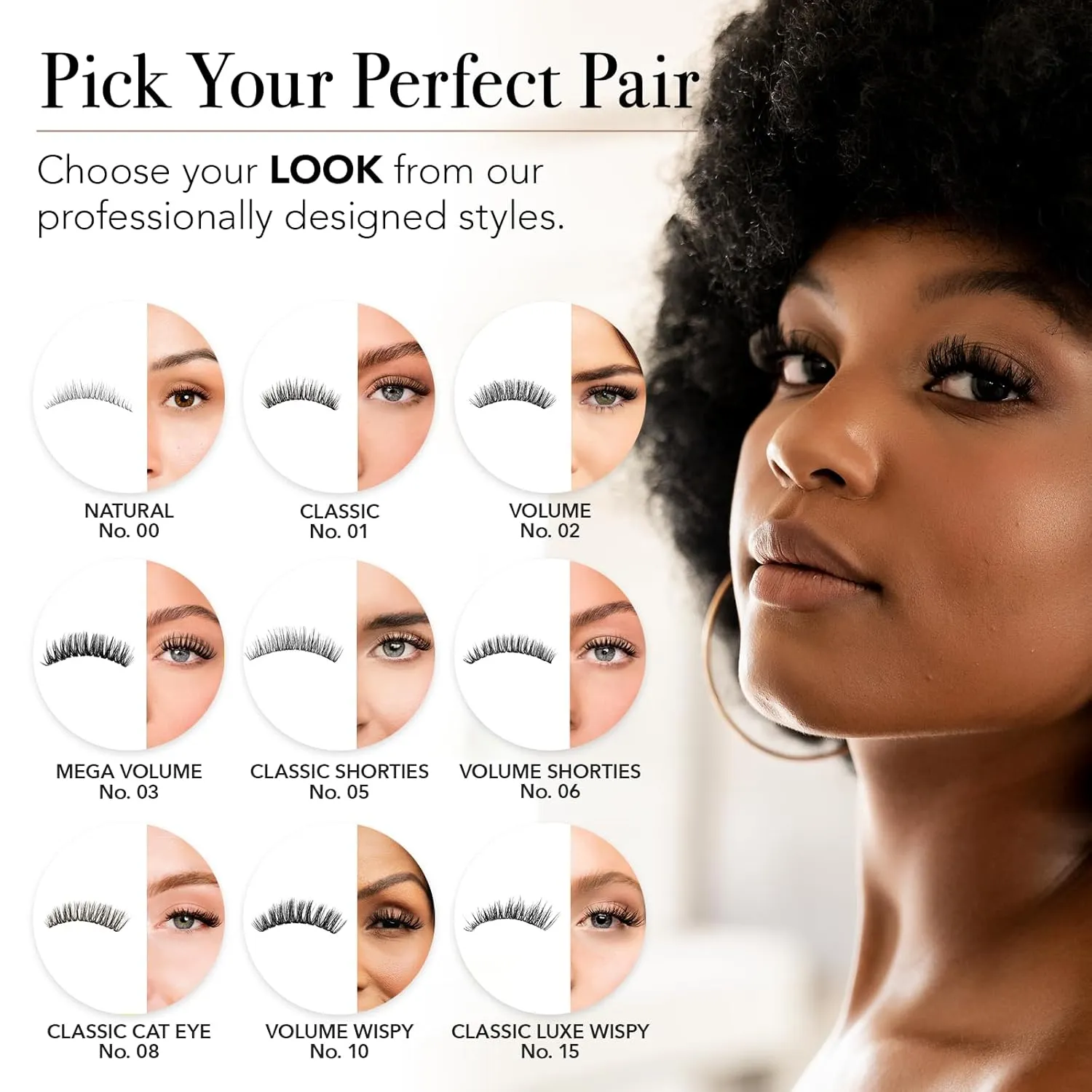 Pro Lash ProWear Starter Lash Clusters Kit - Easiest to Apply Lashes - 10-Day Cluster Eyelash Extensions - 3 Sets of False Eyelashes Plus Adhesive, Remover, Tweezers - Classic No. 01 - Black