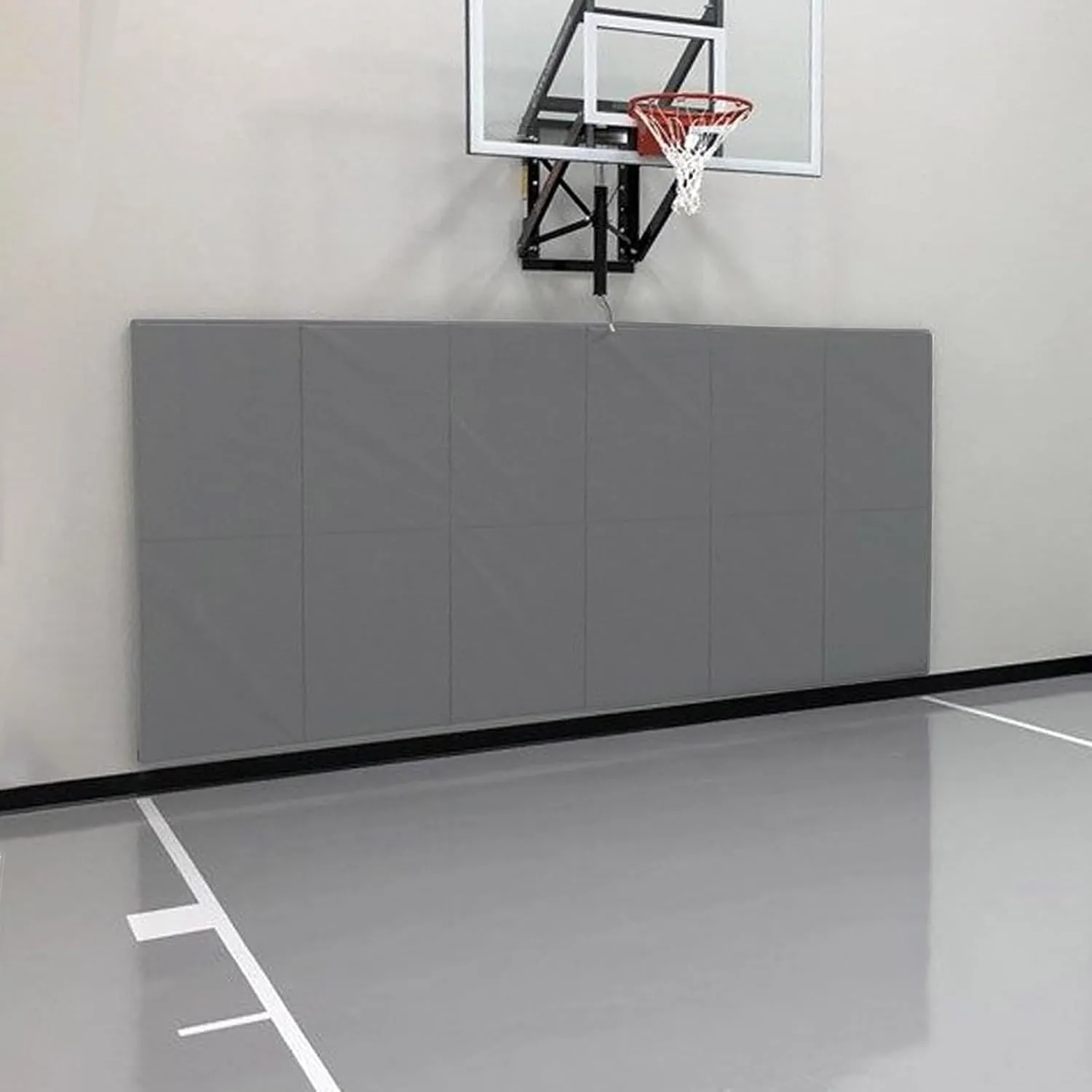 PROGOAL Gym Wall Paddings Basketball Court Wall Protection Pad - 2”Thick Foam Wall Mat Durable Protector for Wall-Mounted Basketball Hoops Garage Taekwondo（60" Lx20 W）