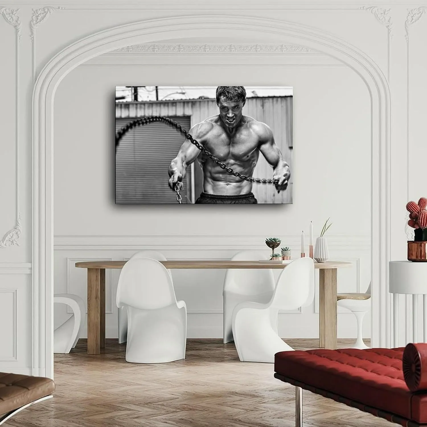 QNBHYAA Muscle Man Greg Plitt Mr. Health Poster Retro Famous Actor Quotes Poster (1) Canvas Painting Wall Art Poster for Bedroom Living Room Decor 12x08inch(30x20cm)