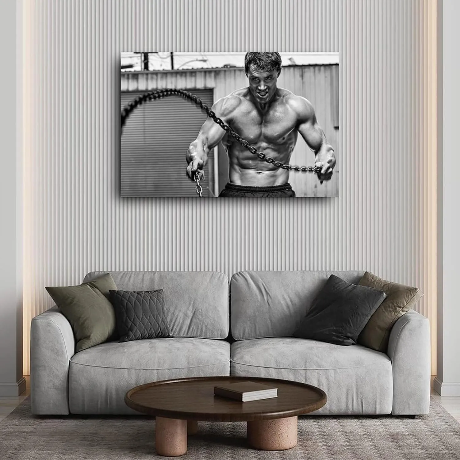 QNBHYAA Muscle Man Greg Plitt Mr. Health Poster Retro Famous Actor Quotes Poster (1) Canvas Painting Wall Art Poster for Bedroom Living Room Decor 12x08inch(30x20cm)