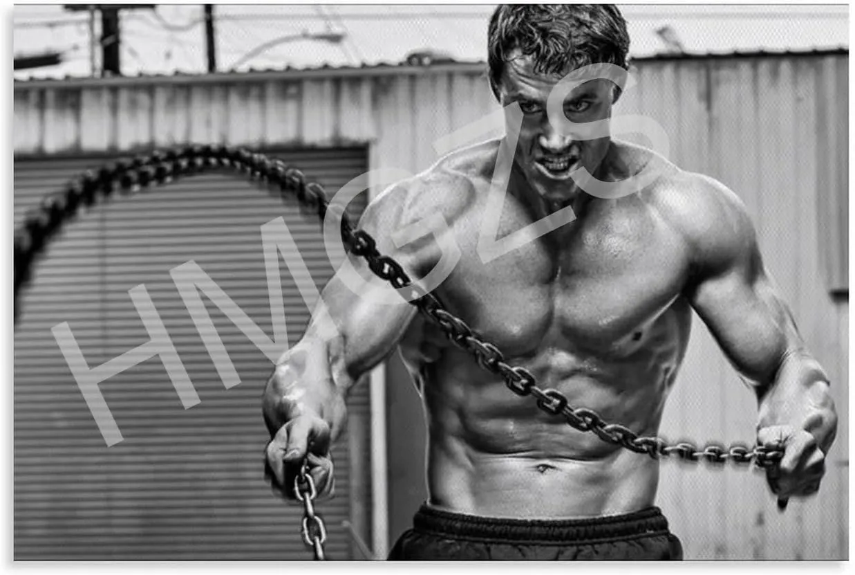 QNBHYAA Muscle Man Greg Plitt Mr. Health Poster Retro Famous Actor Quotes Poster (1) Canvas Painting Wall Art Poster for Bedroom Living Room Decor 12x08inch(30x20cm)