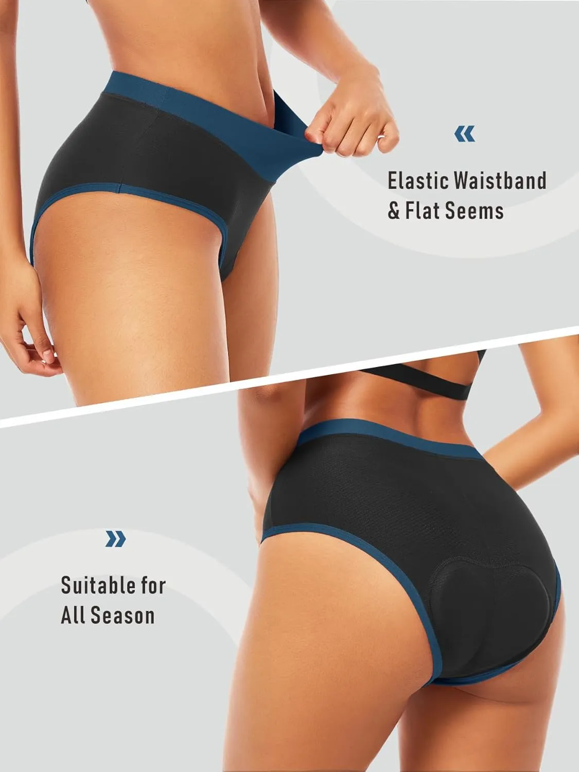 qualidyne Women's Cycling Underwear 4D Padded Gel Bike Bicycle Shorts Mountain Undershorts Riding Briefs