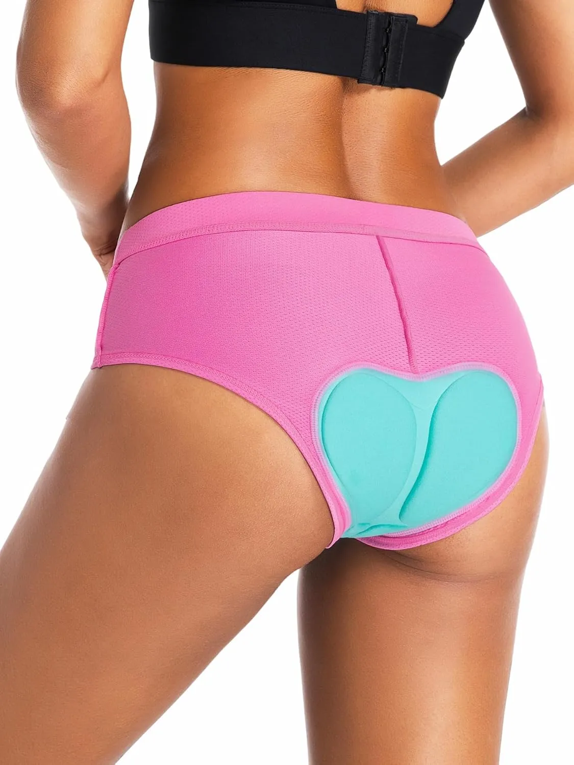 qualidyne Women's Cycling Underwear 4D Padded Gel Bike Bicycle Shorts Mountain Undershorts Riding Briefs