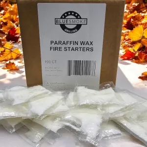 Quick Light Fire Starters - 100 ct Paraffin Wax Firestarters - Waterproof and Easy to Light