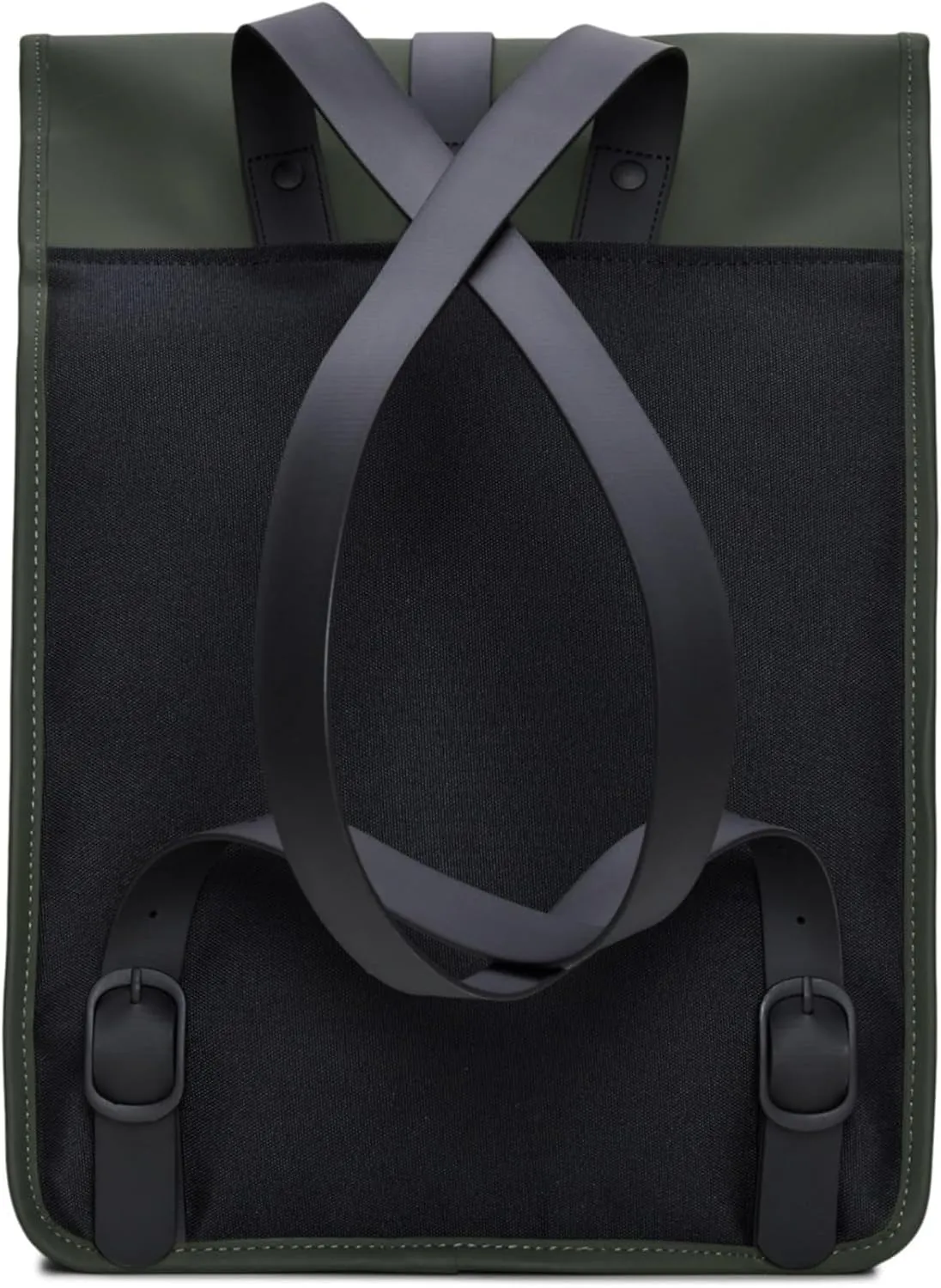 RAINS Rucksack for Men and Women - Waterproof Backpack for Commutes on Bike or Foot (Green)