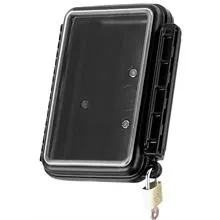 RAM MOTORCYCLE WATERPROOF WIDESCREEN medium AQUA BOX - internal size 4inch x 6inch x 1.75inch RAM-HOL-AQ6 (SKU 3554fba)