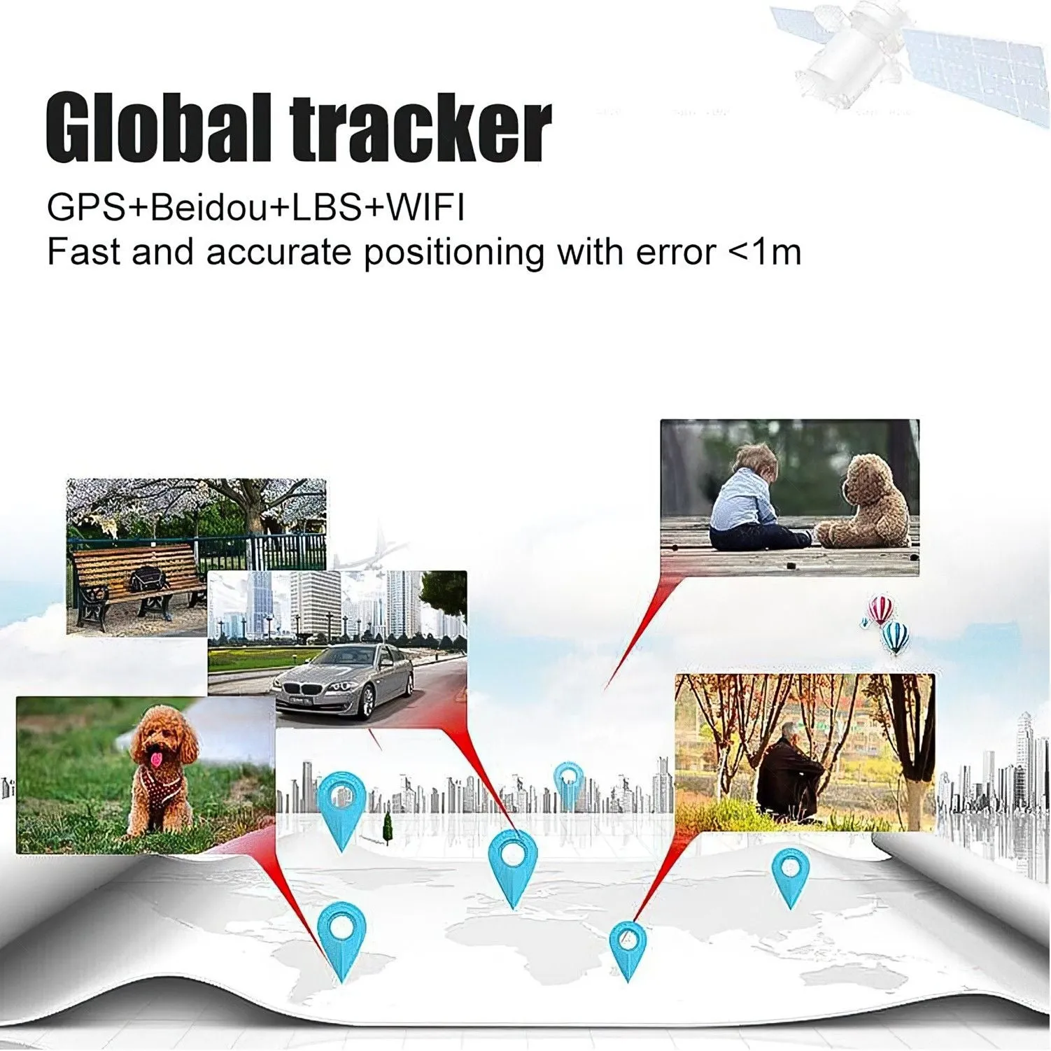 Realtime Surveillance GF10 GSM 4G-Lte Mini GPS Child Tracking Device