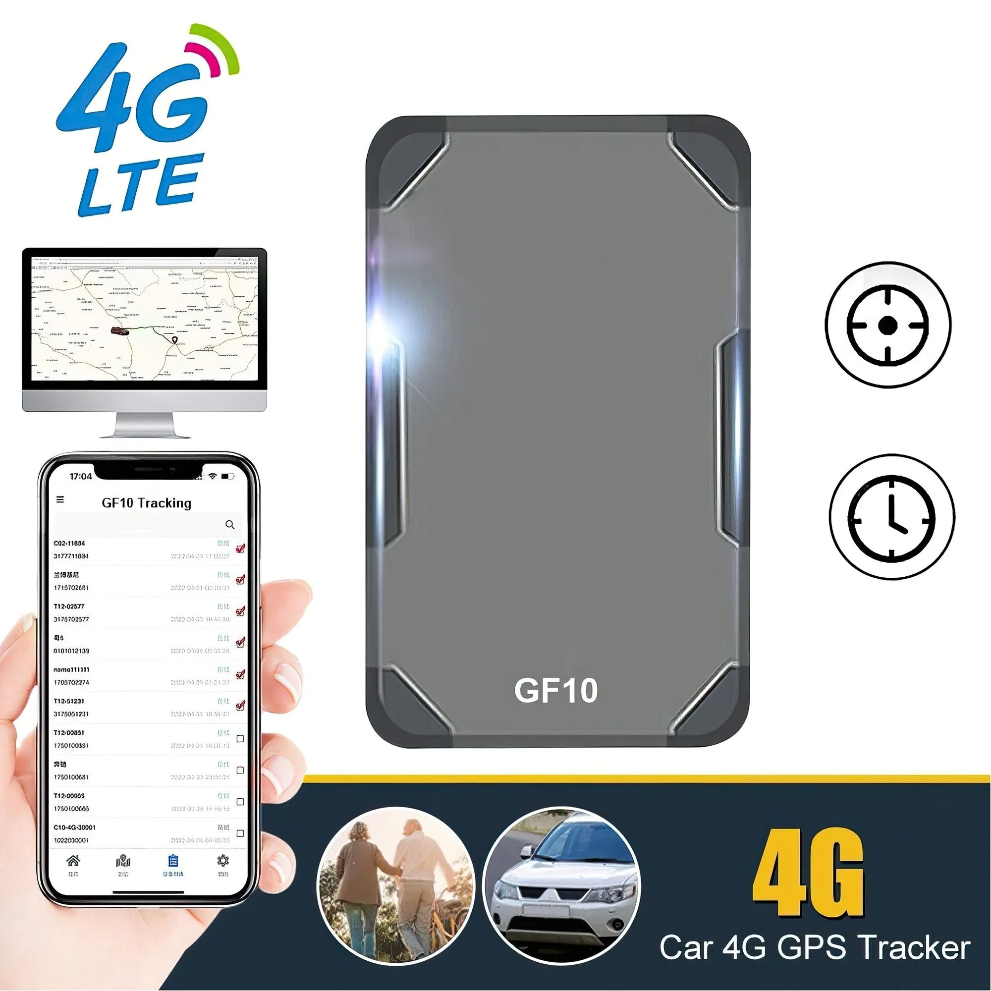 Realtime Surveillance GF10 GSM 4G-Lte Mini GPS Child Tracking Device