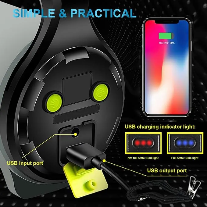 Rechargeable Spotlight,LED Handheld Spotlight with 1200LM,Power Bank, IP65 Waterproof Lantern Flashlight with Straps for During Hurricane,Emergency, Storms, Outages,Hunting, Hiking, Camping