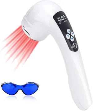 Red Light Therapy Device, Near Infrared Light Therapy Device for Pain Relief, 3x808nm  10x650nm, Red Light Therapy for Muscle, Joint and Tissue Relaxation