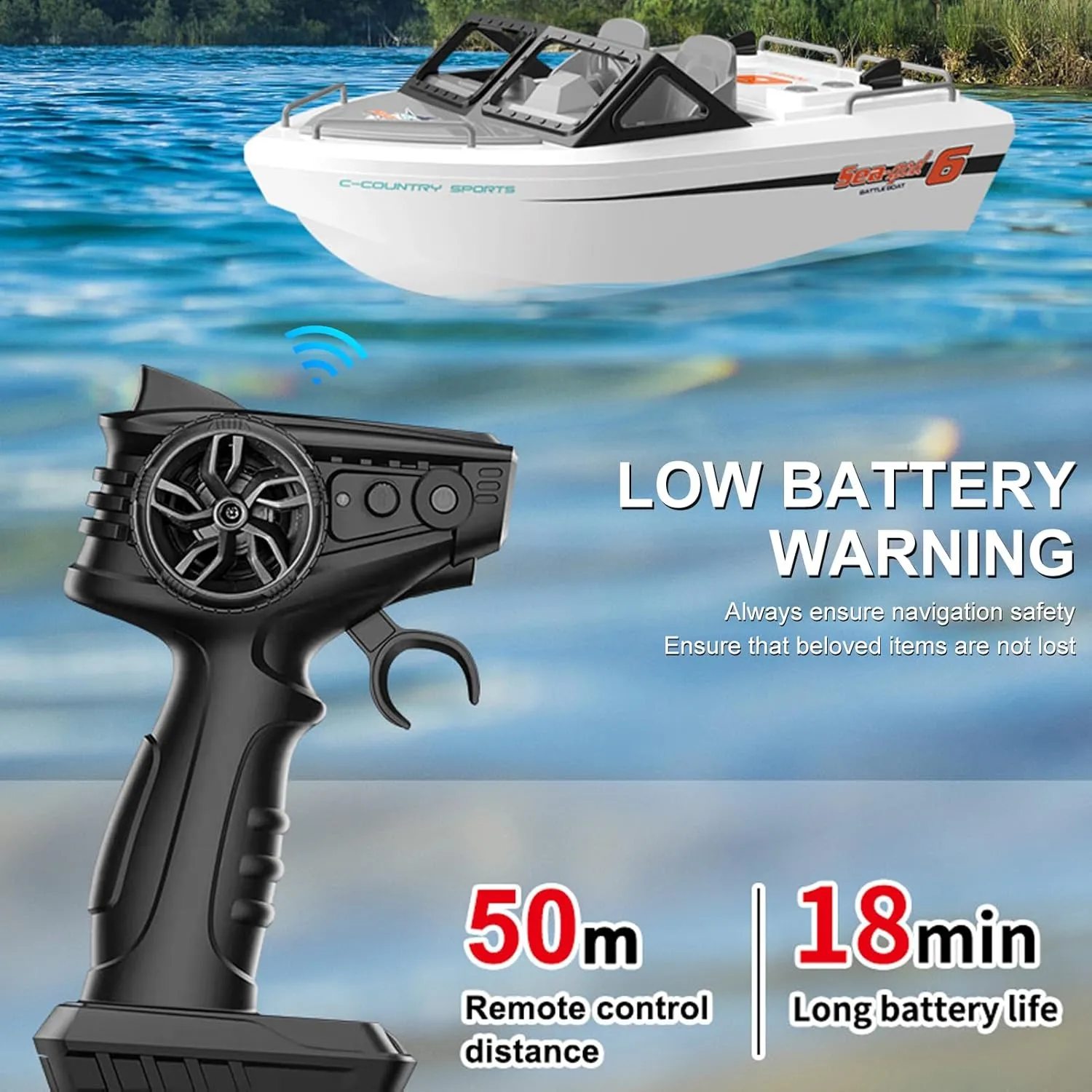 Remote Control Boat, 2.4GHz RC Jet Boat Waterproof Karting Ship with Brushless Motor for Pools and Lakes, Mini Electric Toy for Kids Boys Girls