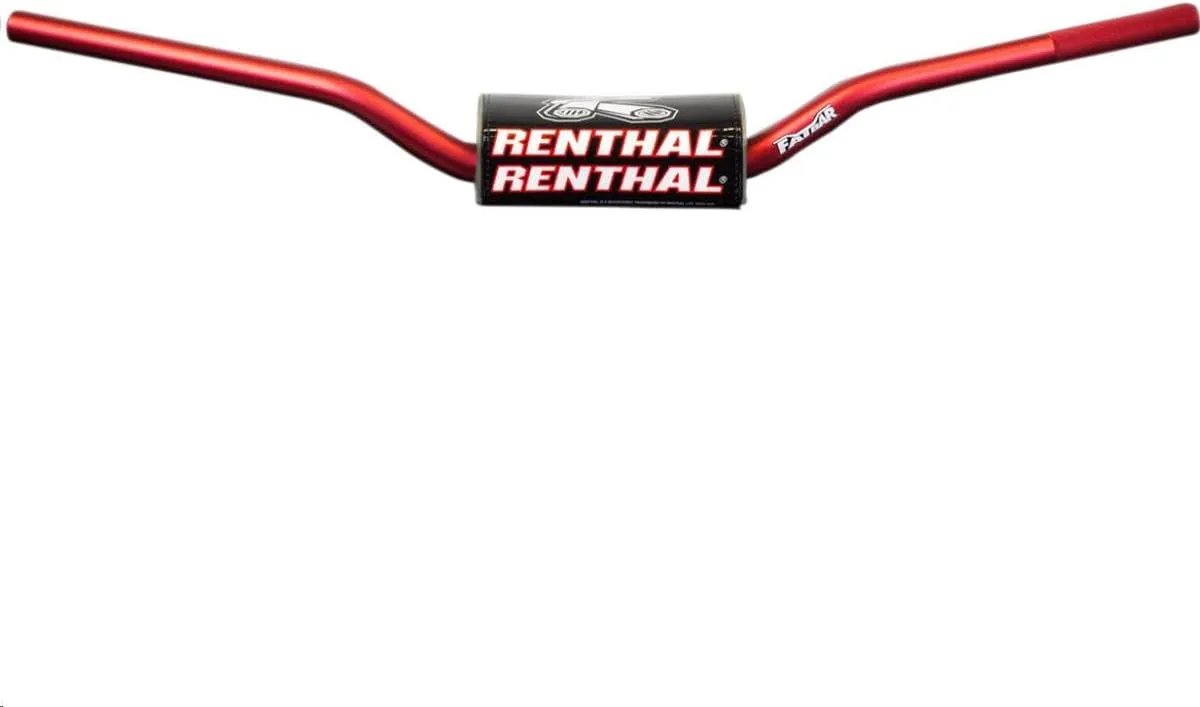 Renthal 839-01-RD Fatbar Hon CRF 2018  / Kaw KX 2021  Red 1 1/8-Inch MX/Enduro Handlebar