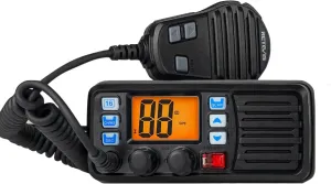 Retevis RM20 Marine VHF Radios Fixed Mount, Marine Band Radio with Built in GPS, DSC, IP67 Waterproof, High Power, NOAA Weather, International Channels, Scan, Ship to Shore Radio for Boats(Black)