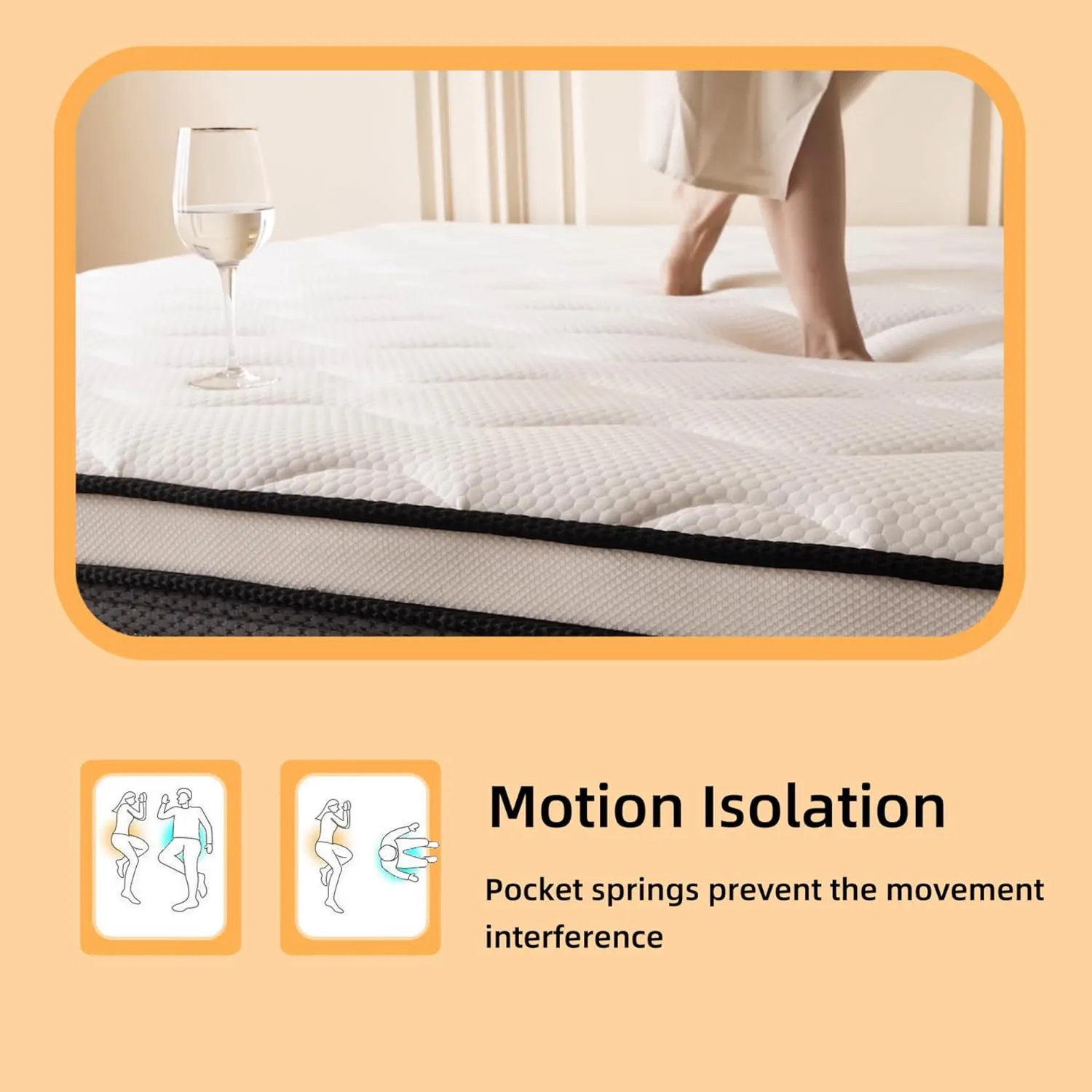 Review Full Mattress, 10 Inch Full Size Mattress in a Box,Memory Foam Hybrid Mattress,with Individual Pocket Spring for Motion Isolation & Silent Sleep, Pressure Relief,Medium Firmness.