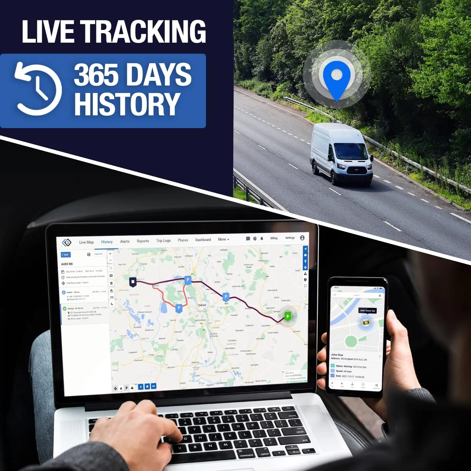 REWIRE SECURITY 104 PRO 4G Magnetic GPS Vehicle Tracker – Portable Real-Time Locator for Car, Truck, Van | Easy to Install | Up to 2 Month Tracking Battery Life | Low-Cost Monthly Subscription