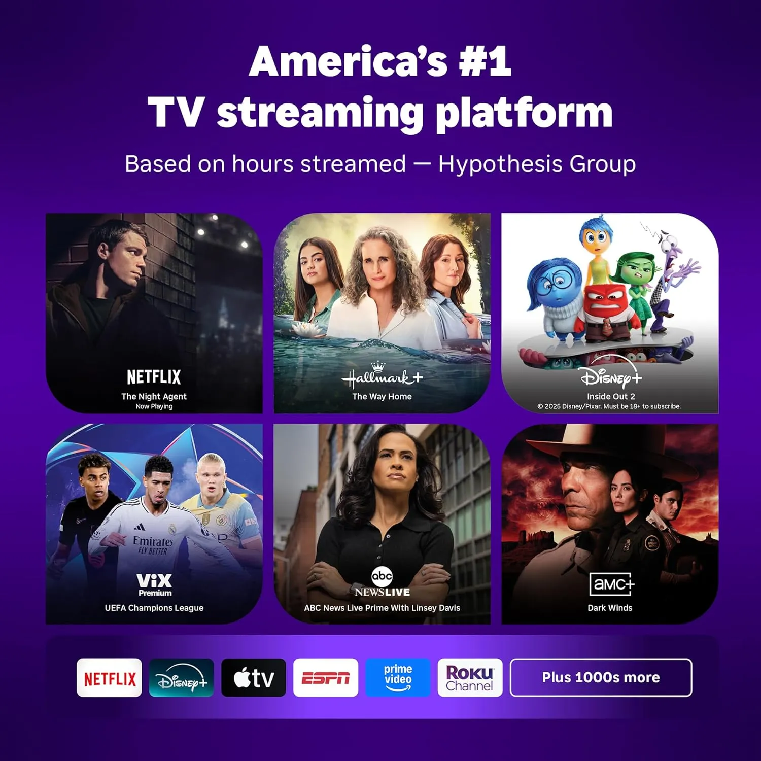 Roku Streaming Stick Plus 2025-4K & HDR Roku Streaming Device for TV with Voice Remote - Free & Live TV