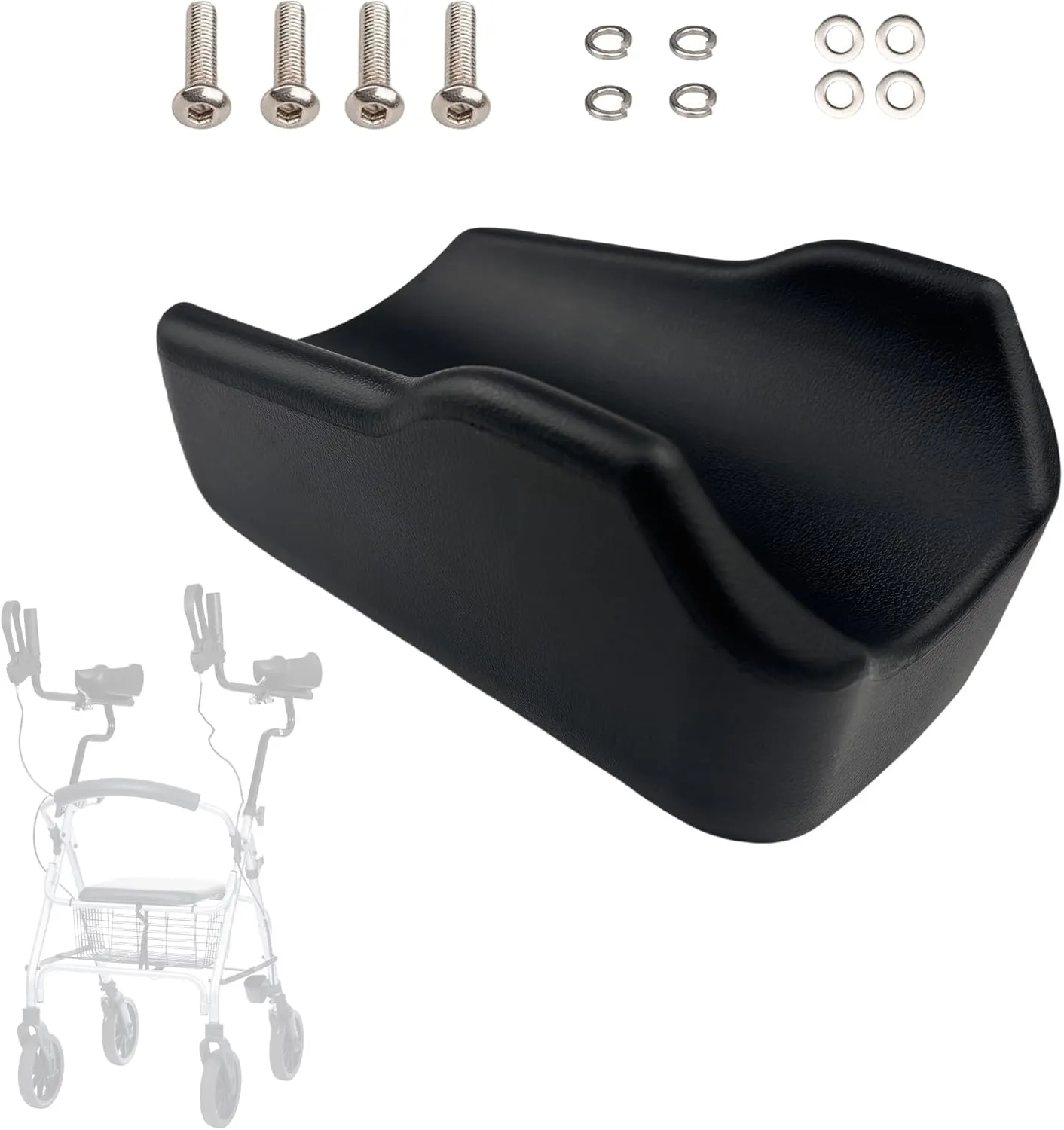 Rollator Armrest Pad - Rollator Walker Accessories Upright Walker Platform Walker Attachment Forearm Pads Replacement for Seniors Upright Walker and Stand-Up Walker Rollator