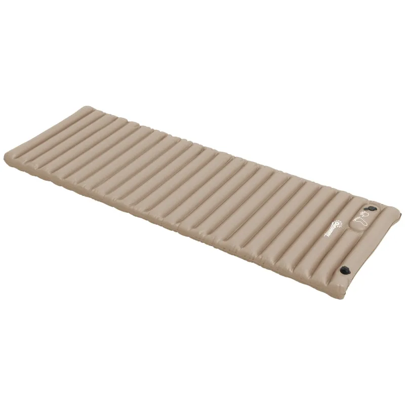 Rootz Camping Air Mattress - Inflatable Bed - Outdoor Sleeping Pad - Quick Inflation - Water-Repellent - Compact & Portable - 195cm x 70cm x 10cm - Polyester