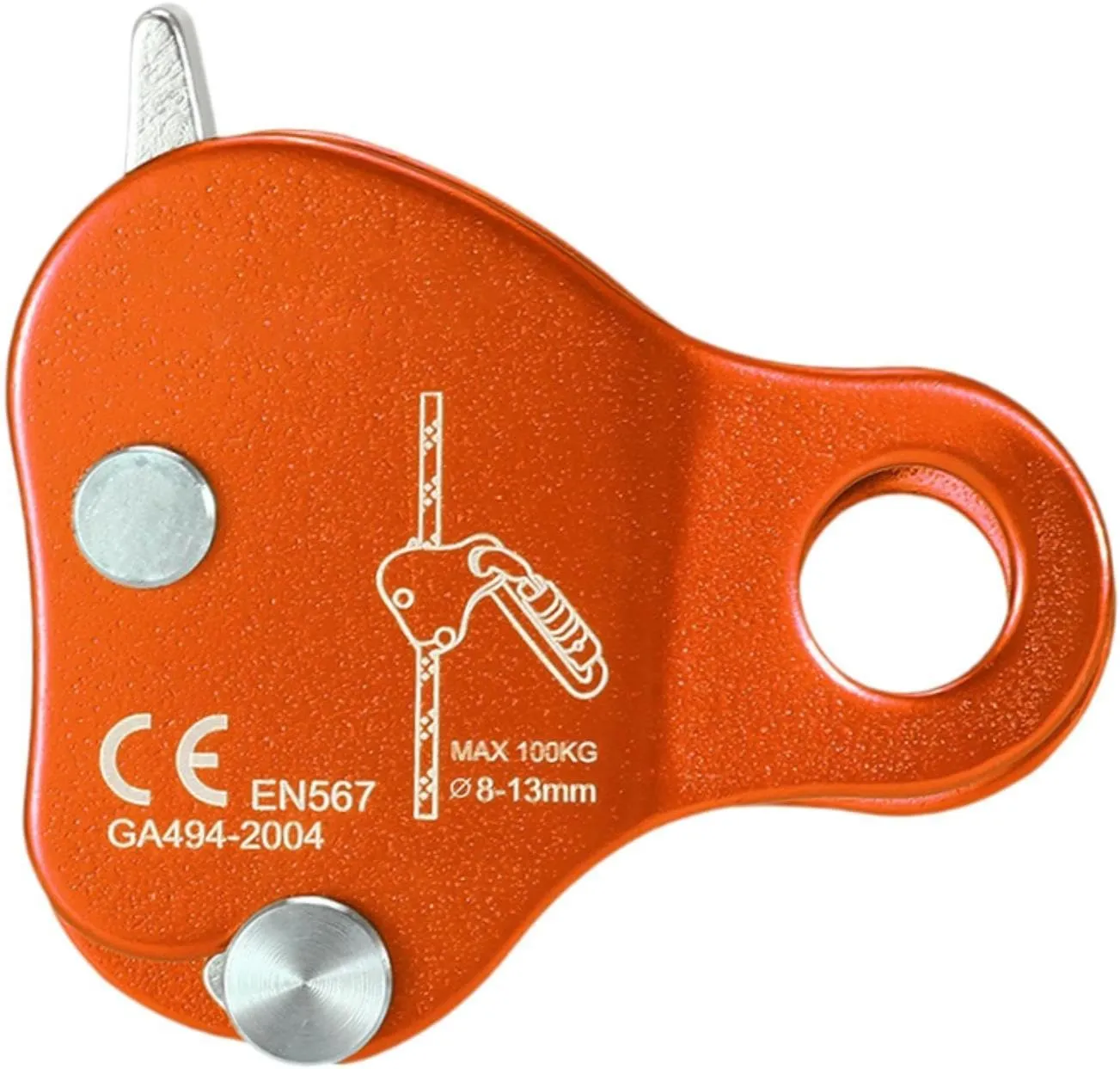 Rope Grab Device for Climbing with Self Locking Mechanism and Fall Protection