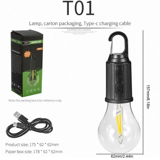 RoyaleGlow Versatile Rechargeable Waterproof LED Camping Lantern